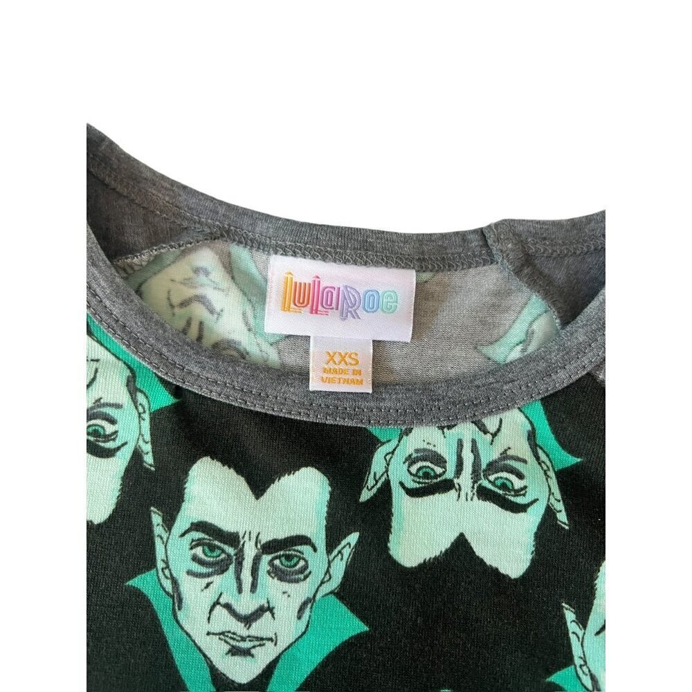 LuLaRoe Randy Women's Frankenstein 1/4 Sleeve Top - Picture 3 of 6